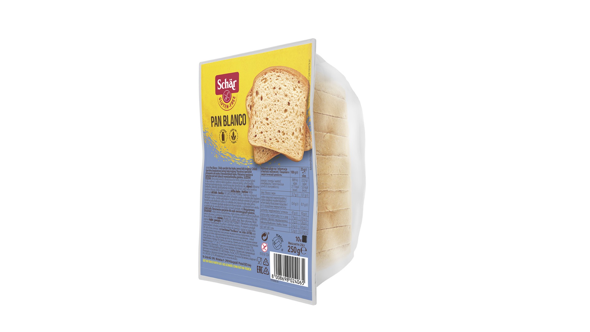 La barra de pan es pan blanco